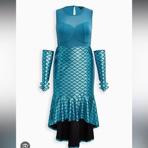 Torrid Mermaid costume dress size 2